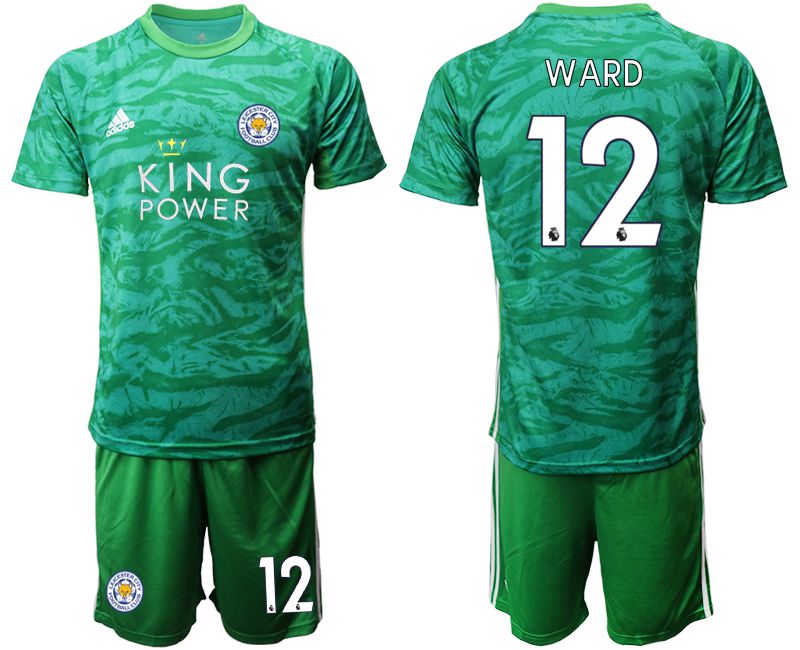 Men 2019-2020 club Leicester City green goalkeeper #12 Soccer Jerseys
